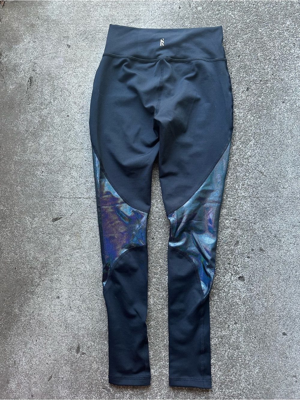 Style Reform High Waisted Glitter Panel Leggings